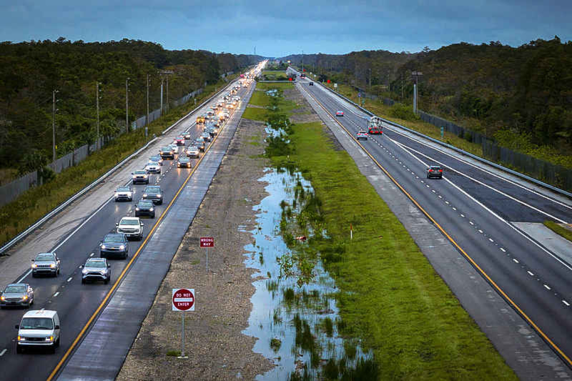 Thousands flee Hurricane Milton, causing traffic jams and fuel shortages